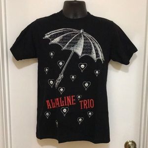 Alkaline Trio - Umbrella Tee - Men’s Medium (Slim Fit) - Small hole in seam